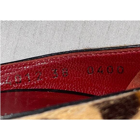 St. John Leopard Print Open Toe Heels - Size 39 - Leather &‎ Calf Hair - Picture 10 of 16